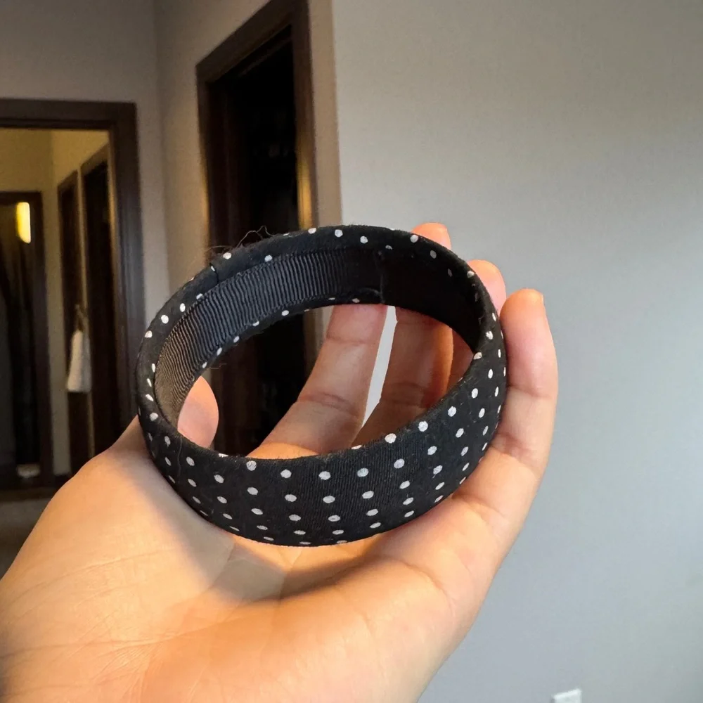 Black and White Polka Dot bangle